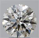 Natural Diamond 3.02 Carats, Round with Excellent Cut, J Color, VVS2 Clarity and Certified by IGI