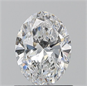 Natural Diamond 0.90 Carats, Oval with  Cut, D Color, VS1 Clarity and Certified by GIA
