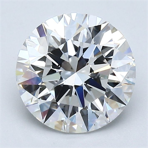 Picture of Natural Diamond 2.03 Carats, Round with Excellent Cut, F Color, VS2 Clarity and Certified by GIA