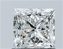 Natural Diamond 1.02 Carats, Princess with  Cut, G Color, VS2 Clarity and Certified by GIA