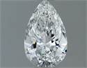 Natural Diamond 0.60 Carats, Pear with  Cut, E Color, SI2 Clarity and Certified by GIA