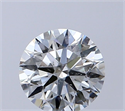 Natural Diamond 0.70 Carats, Round with Excellent Cut, I Color, SI2 Clarity and Certified by GIA
