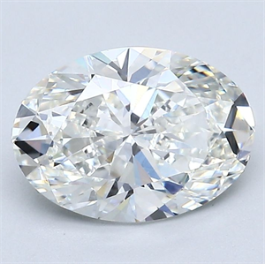 Foto Diamante Natural 2.01 quilates, Ovalado , Color H, claridad VS1 y certificado GIA de