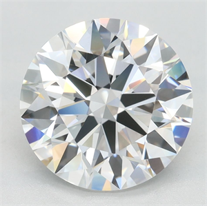 Picture of Lab Grown Diamond 3.18 Carats, Round with Excellent Cut, D Color, VVS1 Clarity and Certified by GIA