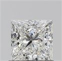 Natural Diamond 0.91 Carats, Princess with  Cut, G Color, VS2 Clarity and Certified by GIA
