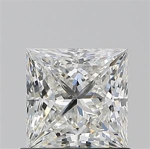 Picture of Natural Diamond 0.91 Carats, Princess with  Cut, G Color, VS2 Clarity and Certified by GIA