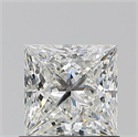Natural Diamond 0.91 Carats, Princess with  Cut, G Color, VS2 Clarity and Certified by GIA