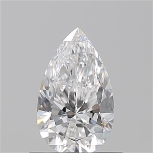 Picture of Natural Diamond 0.55 Carats, Pear with  Cut, E Color, VS1 Clarity and Certified by GIA