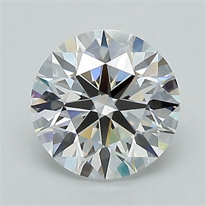 Picture of Lab Grown Diamond 1.19 Carats, Round with Ideal Cut, D Color, VVS2 Clarity and Certified by IGI