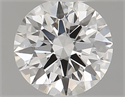 Natural Diamond 0.42 Carats, Round with Excellent Cut, G Color, IF Clarity and Certified by GIA