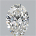 Natural Diamond 0.82 Carats, Oval with  Cut, F Color, VVS1 Clarity and Certified by GIA