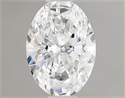 Natural Diamond 0.70 Carats, Oval with  Cut, D Color, VVS2 Clarity and Certified by GIA