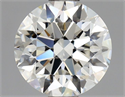Natural Diamond 0.90 Carats, Round with Excellent Cut, H Color, VVS1 Clarity and Certified by GIA