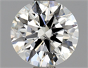 Natural Diamond 0.90 Carats, Round with Very Good Cut, J Color, SI2 Clarity and Certified by GIA