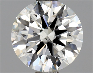 Picture of Natural Diamond 0.90 Carats, Round with Very Good Cut, J Color, SI2 Clarity and Certified by GIA