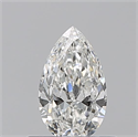 Natural Diamond 0.50 Carats, Pear with  Cut, G Color, VVS1 Clarity and Certified by GIA