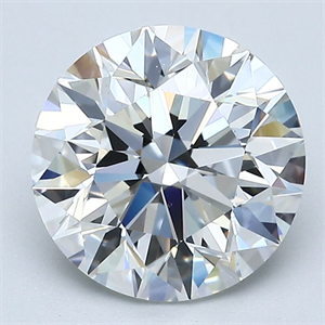 Foto Diamante Natural 2.90 quilates, Redondo , Color G, claridad VS1 y certificado GIA de