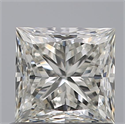 Natural Diamond 0.91 Carats, Princess with  Cut, I Color, IF Clarity and Certified by GIA