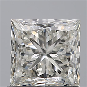 Picture of Natural Diamond 0.91 Carats, Princess with  Cut, I Color, IF Clarity and Certified by GIA