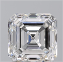 Natural Diamond 2.01 Carats, Asscher with  Cut, F Color, VS2 Clarity and Certified by GIA