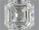 Natural Diamond 1.50 Carats, Asscher with  Cut, I Color, IF Clarity and Certified by IGI