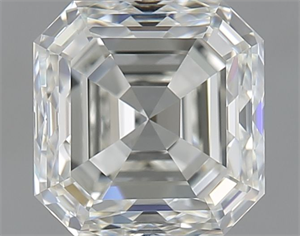 Picture of Natural Diamond 1.50 Carats, Asscher with  Cut, I Color, IF Clarity and Certified by IGI
