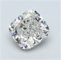 Natural Diamond 1.04 Carats, Cushion with  Cut, I Color, I1 Clarity and Certified by GIA