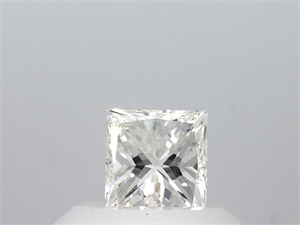 Foto Diamante Natural 0.42 quilates, Princesa , Color F, claridad VS2 y certificado GIA de