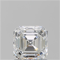 Natural Diamond 1.20 Carats, Asscher with  Cut, E Color, IF Clarity and Certified by GIA