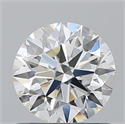 Natural Diamond 0.96 Carats, Round with Excellent Cut, K Color, VVS2 Clarity and Certified by GIA