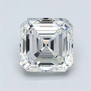 Picture of Natural Diamond 1.51 Carats, Asscher with  Cut, G Color, VS2 Clarity and Certified by GIA