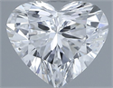 Natural Diamond 0.40 Carats, Heart with  Cut, E Color, IF Clarity and Certified by GIA