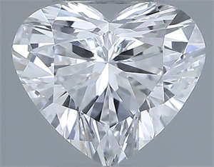 Picture of Natural Diamond 0.40 Carats, Heart with  Cut, E Color, IF Clarity and Certified by GIA