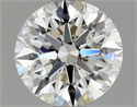 Natural Diamond 0.80 Carats, Round with Excellent Cut, I Color, IF Clarity and Certified by GIA