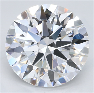 Picture of Lab Grown Diamond 3.76 Carats, Round with Excellent Cut, D Color, VVS1 Clarity and Certified by GIA