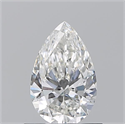 Natural Diamond 0.70 Carats, Pear with  Cut, H Color, VS2 Clarity and Certified by GIA