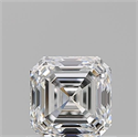 Diamante Natural 0.81 quilates, Asscher , Color E, claridad VVS2 y certificado GIA