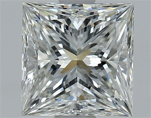 Foto Diamante Natural 1.50 quilates, Princesa , Color I, claridad VS2 y certificado GIA de