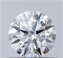 Natural Diamond 0.57 Carats, Round with Excellent Cut, G Color, SI1 Clarity and Certified by GIA