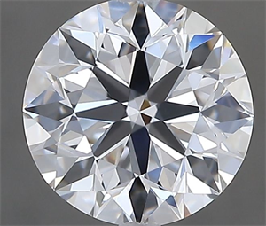 Picture of Natural Diamond 1.40 Carats, Round with Excellent Cut, E Color, VVS1 Clarity and Certified by GIA