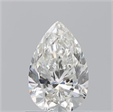 Natural Diamond 0.90 Carats, Pear with  Cut, H Color, VS2 Clarity and Certified by GIA