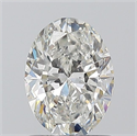 Natural Diamond 1.01 Carats, Oval with  Cut, H Color, SI2 Clarity and Certified by GIA
