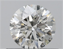 Natural Diamond 0.51 Carats, Round with Excellent Cut, H Color, SI2 Clarity and Certified by IGI