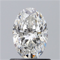 Diamante Natural 0.74 quilates, Ovalado , Color F, claridad VS2 y certificado GIA