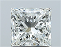 Natural Diamond 1.06 Carats, Princess with  Cut, J Color, VVS1 Clarity and Certified by GIA