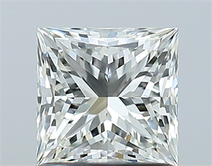Picture of Natural Diamond 1.06 Carats, Princess with  Cut, J Color, VVS1 Clarity and Certified by GIA