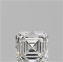 Natural Diamond 0.50 Carats, Asscher with  Cut, H Color, VVS2 Clarity and Certified by GIA