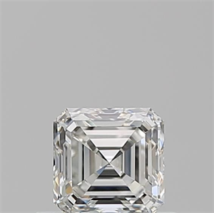 Picture of Natural Diamond 0.50 Carats, Asscher with  Cut, H Color, VVS2 Clarity and Certified by GIA