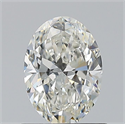 Natural Diamond 0.80 Carats, Oval with  Cut, H Color, VS1 Clarity and Certified by GIA