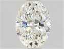 Natural Diamond 0.73 Carats, Oval with  Cut, F Color, VVS2 Clarity and Certified by GIA